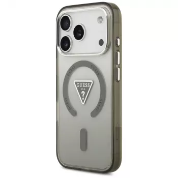 GUESS IML Gradient Triangle Logo MagSafe-skal för iPhone 17 Pro Max – khaki