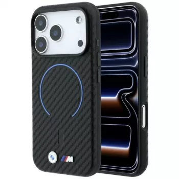BMW M Carbon Printed Ring MagSafe-skal för iPhone 18 Pro Max / 17 Pro Max – svart