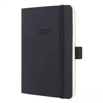 Sigel Conceptum C2723 veckokalender 2027, ca A6, softcover, svart