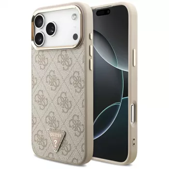 GUESS 4G Triangle Logo MagSafe-skal för iPhone 18 Pro Max / 17 Pro Max - roséguld