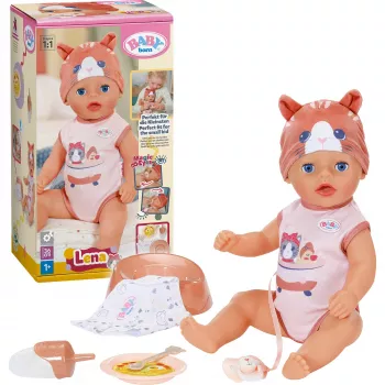 ZAPF CREATION Zapf Baby born Lena Cat 36 cm mjuk kropp docka