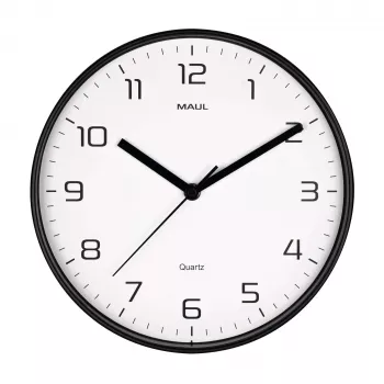 MAULdrip väggklocka 25 cm kvarts svart