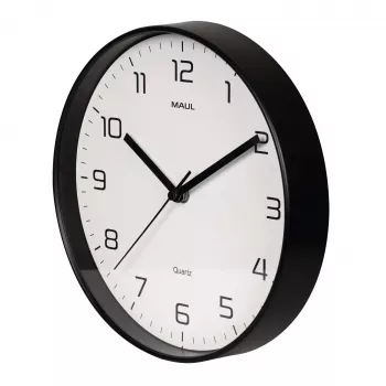 MAULdrip väggklocka 25 cm kvarts svart
