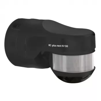 BEG RC-plus next N 130 svart rörelsedetektor med 130° detekteringsområde och krypskydd
