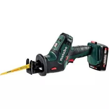 Metabo SSE 18 LTX Compact batteridriven tigersåg (2x 2,0 Ah Li-Ion, metaBOX 145 L)