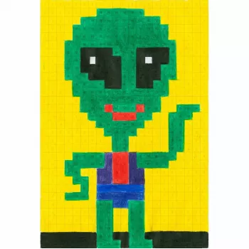 FABER-CASTELL Pixel-it målarbok med 32 motiv (201572)