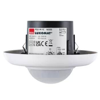 BEG LUXOMAT PD2-M-1C-UP inbyggnads närvarodetektor med PIR, 1-kanal, vit