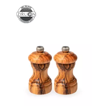Peugeot Bistro peppar- och saltkvarnset, olivträ, 10 cm, Duo