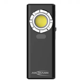 ANSMANN WL1200R laddningsbar verkstadslampa, 1200 lm COB LED, 6500K, Li-Ion 4000 mAh, USB-C, powerbank, IP54, magnetfot, krok
