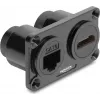 Delock dubbel panelmonterad RJ45 Cat.6 + HDMI 4K hona svart