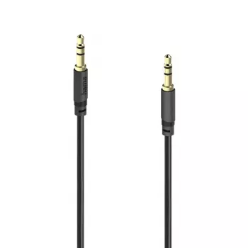 Hama Basic Line 3,5 mm telekabel, hane till hane, 3 m, svart