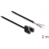 Delock gaffelljusbom 5 mm typ R med 4 öppna kabeländar NPN L/D omkopplingsbar 2 m