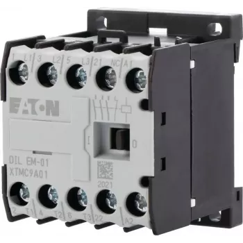 Eaton DILEM-01-G(24VDC) minikontaktor, 3-polig, 1 NC, 24 V DC-spole, 4 kW AC-3