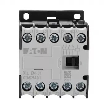Eaton DILEM-01-G(24VDC) minikontaktor, 3-polig, 1 NC, 24 V DC-spole, 4 kW AC-3