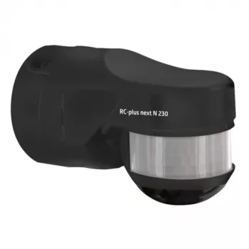 BEG RC-plus next N 230 svart rörelsesensor med 230° detekteringsområde och krypskydd