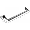 Delock 19 inch 1U kabelhanteringspanel med justerbart djup 40–90 mm, svart