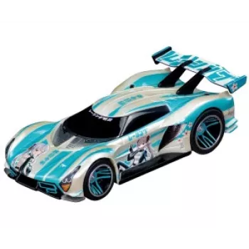 Carrera GO Kaze Dash elektriskt slotcar-racingset 1:43 skala med loop och överfart, 2 bilar, 2 kontroller, 3,6 m bana, från 6 år