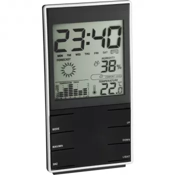 TFA 35.1102.01 trådlös väderstation med utomhussensor, temperatur, luftfuktighet, barometer, månfas och väderprognos