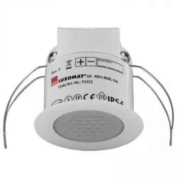 BEG PD11-KNXs-FLAT-DX-DE KNX närvarodetektor, infälld, 360°, vit