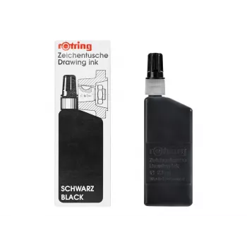 rOtring Isograph svart pigmentbläck 23 ml för tekniska ritverktyg