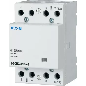 EATON Z-SCH230/63-40 installationskontaktor, 4 NO, 63 A, 230 V AC spole