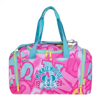 McNeill Disney Minnie Mouse sportväska, rosa/röd, 16L, polyester, barn