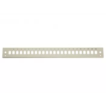 Equip 19 tums patchpanel 24x LC duplex, SC simplex, stål, grå, 1U