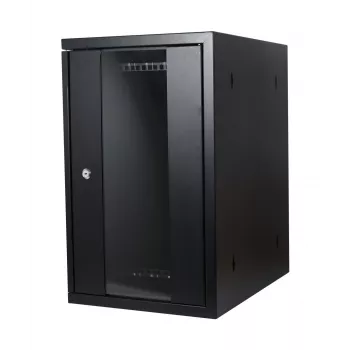 ALLNET 19 inch väggskåp vertikalt T370 svart SMH-serien