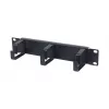 ALLNET ALL-S0002263 10 inch kabelstyrningsplatta, 1HE, metall med 3 byglar, svart