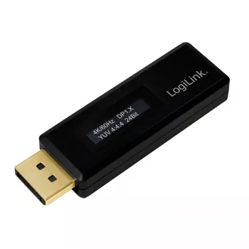 LogiLink CV0112 DisplayPort EDID-testare, svart