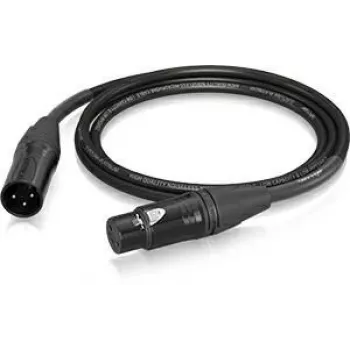 Behringer PMC-150 XLR-kabel, hona till hane, mikrofonkabel 1,5 m, svart