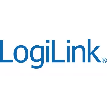 LogiLink 19 tums PDU 8x CEE 7/3 uttag med överspänningsskydd, 1U rackmontering, 16A, 2m kabel, svart