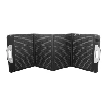 LogiLink PVP0100 vikbar 100W monokristallin solpanel med 10A PWM-regulator
