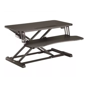 LOGILINK sit-stand skrivbordskonverterare, enkelmotor, med tangentbordshylla, svart