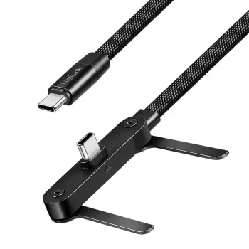 LogiLink USB 2.0 Type-C kabel C/M till C/M 480 Mbps 240W platt svart 1,5m