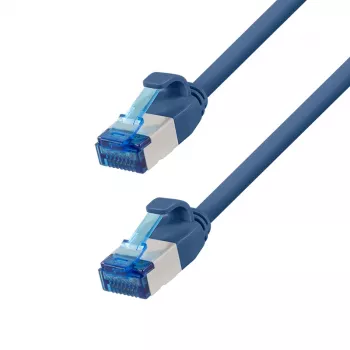 LogiLink SlimLine Cat.6A S/FTP LSZH patchkabel, 15 m, blå
