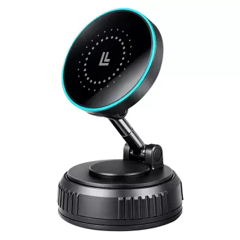 LogiLink trådlös billaddare, vakuummagnet, 360° fällbar, 25W