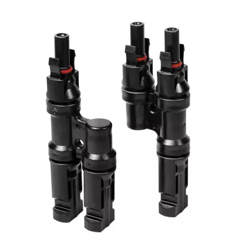 LogiLink sol Y-kopplingsset, 2 st, MC4-kompatibel, kontakt & uttag, PVC, svart