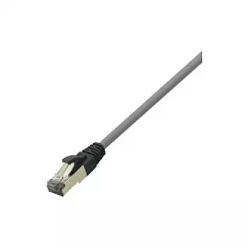 LogiLink Cat 8.1 S/FTP patchkabel, RJ-45 kontakt till RJ-45 kontakt, 3 m, 40 Gbps, 2000 MHz, halogenfri, ljusgrå RAL 7035