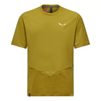 Salewa Pedroc Dry vind-T-shirt herr olivgrön storlek L