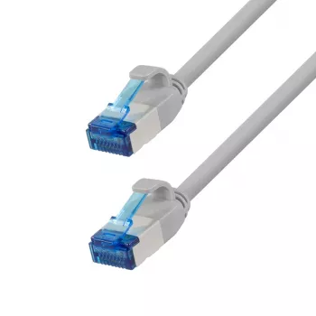 LogiLink Cat.6A Slim S/FTP LSZH patchkabel, grå, 5 m, SlimLine
