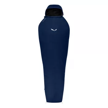 Salewa Micro II 800 syntetisk sovsäck 185 cm vänsterblixtlås blå Depth