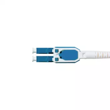 LogiLink Uniboot push-pull LC-LC OS2 singlemode fiberoptisk patchkabel, 0,5 m, LSZH, gul