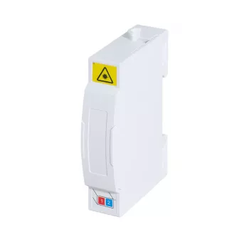 LogiLink FTTH-avslutningsbox för DIN-skenmontering, 2 portar, vit
