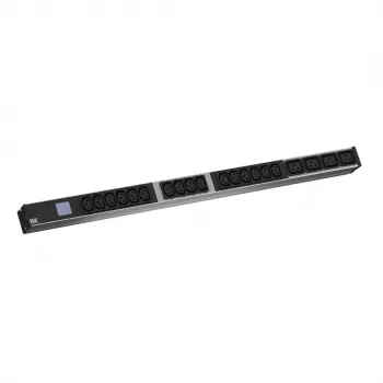 Bachmann BN0500 Local Metered 1U 19 tums aluminium-PDU, 6x C13 + 2x C19, CEE 16A, överspänningsskydd, 3 m