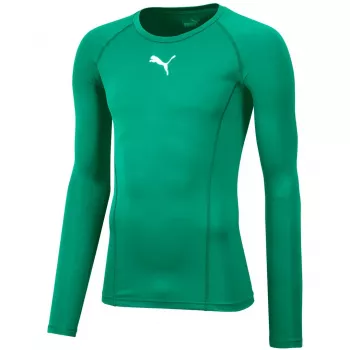 Puma Liga Baselayer Tee LS peppergrön herr kompressionslångärmströja