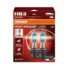 OSRAM Night Breaker Laser HB3 12V 60W P20d halogenlampa, dubbelpack, upp till 150 % ljusare, 150 m längre ljuskägla, 20 % vitare ljus