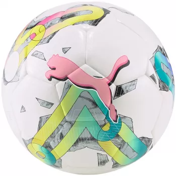 Puma Orbita 5 HYB fotboll vit-grön-rosa 083783 01 storlek 4