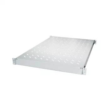 LogiLink 19 inch justerbar rackhylla för 800 mm djupa rack, ljusgrå