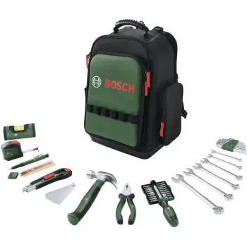 Bosch Power Tools 60-delars verktygsryggsäcksset (svart/grön)